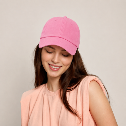 Pink Cotton Cap