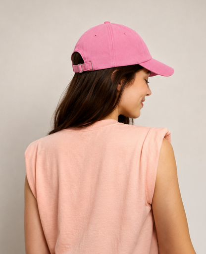 Pink Cotton Cap