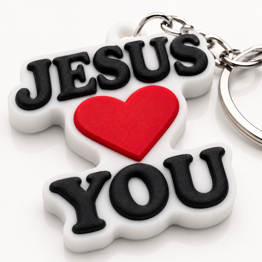 Jesus loves yoy Keychain
