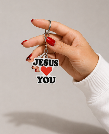 Jesus loves yoy Keychain