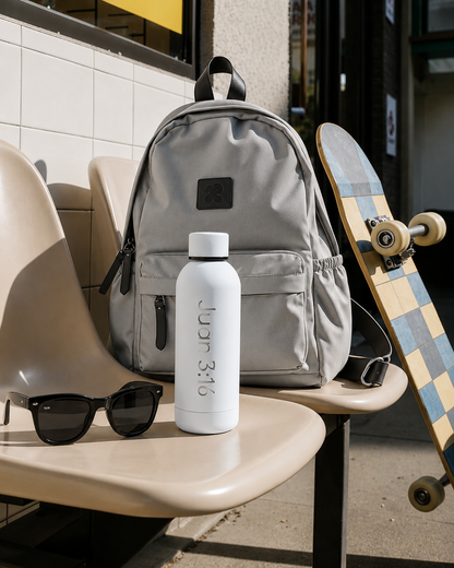 Pure White Water Bottle