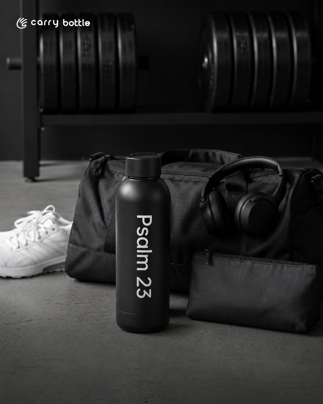 Midnight Black Water Bottle